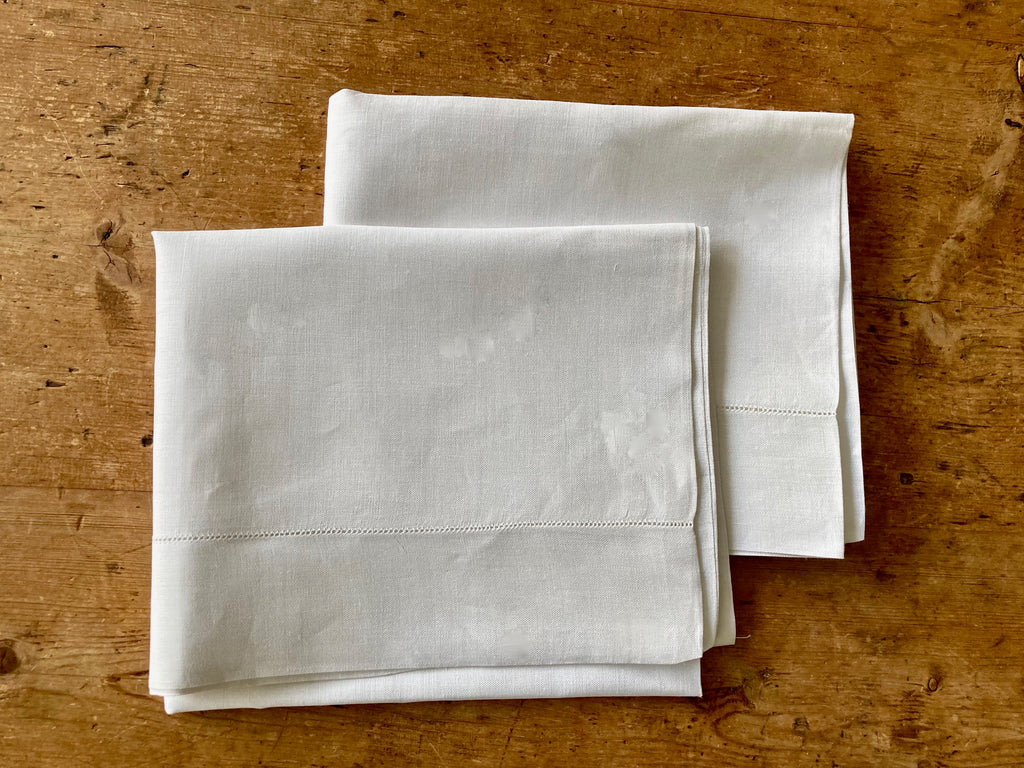 Pillowcase, Vintage Linen - Set of 2