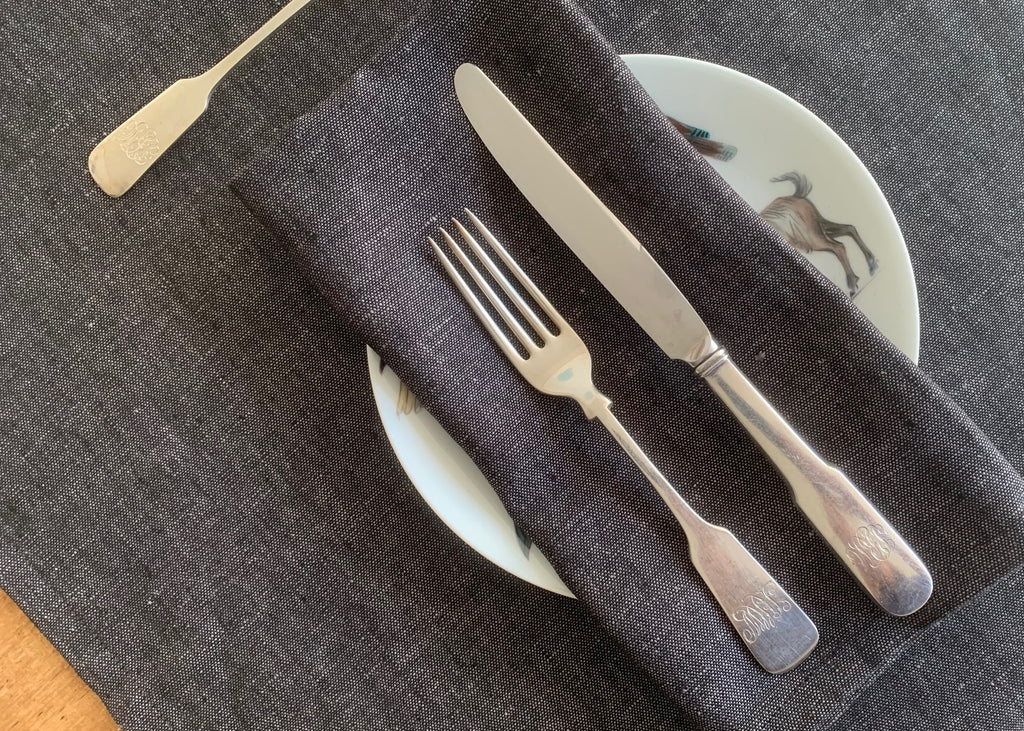 Thistle Charcoal Napkin