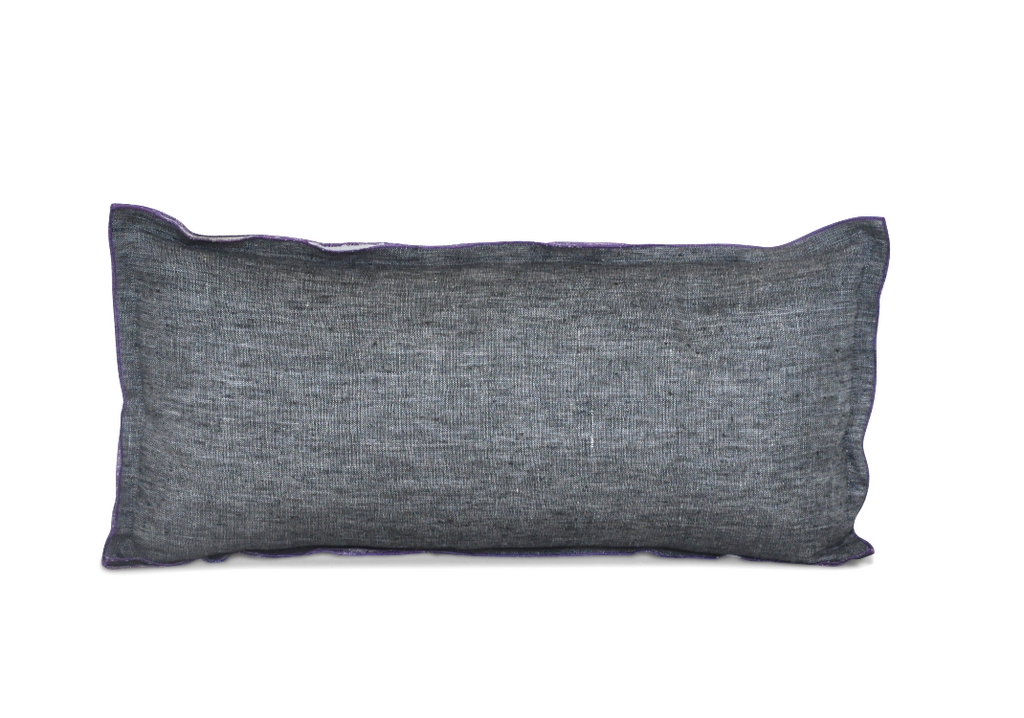 Thistle Lumbar Pillow Charcoal