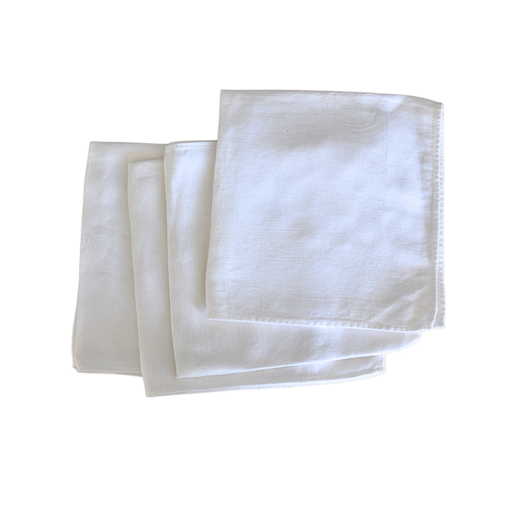 Vintage Linen Napkins - Set of 4