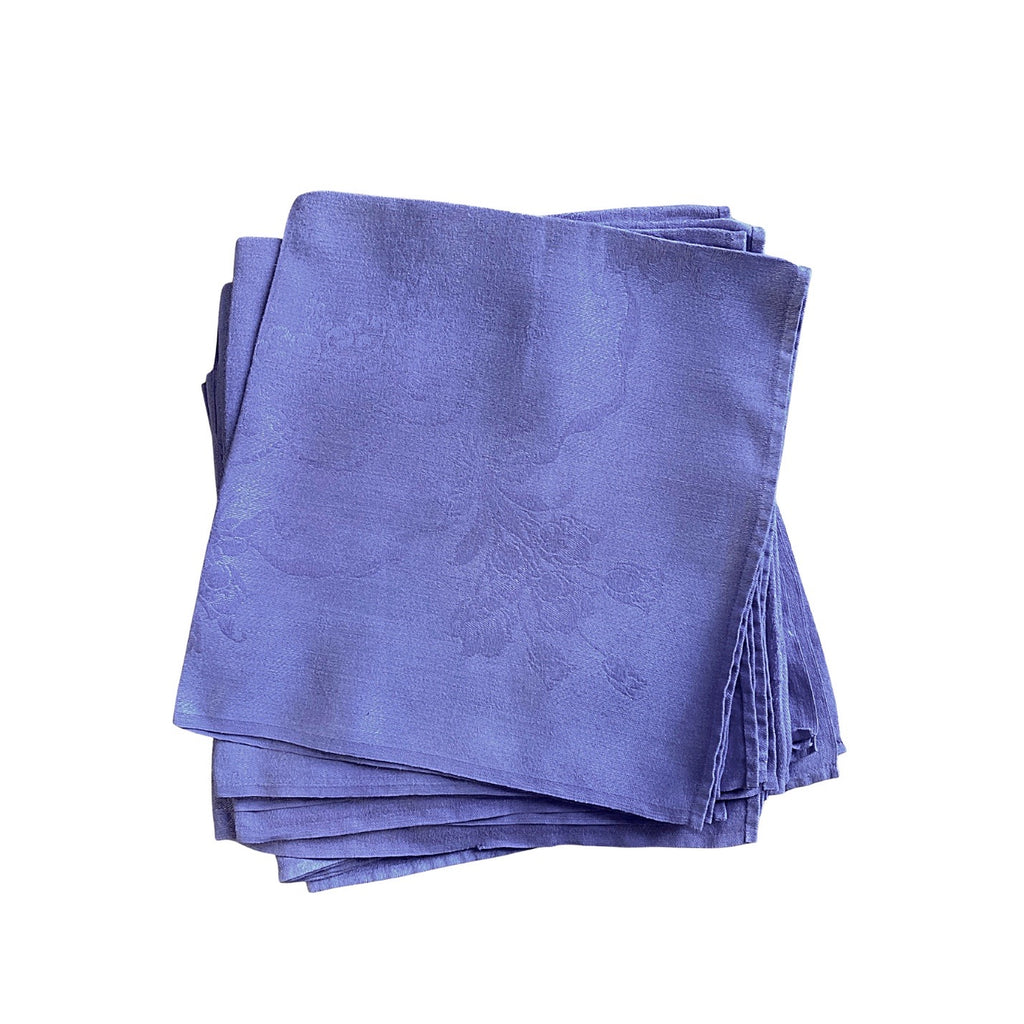 Lavender Vintage Napkin, Hand-Dyed, Set of 8 - Modernplum
