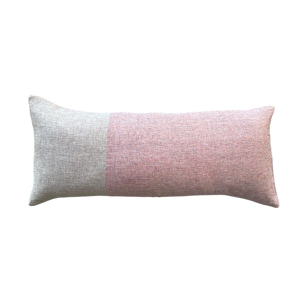 Seacliff Pieced Accent Pillow Pink