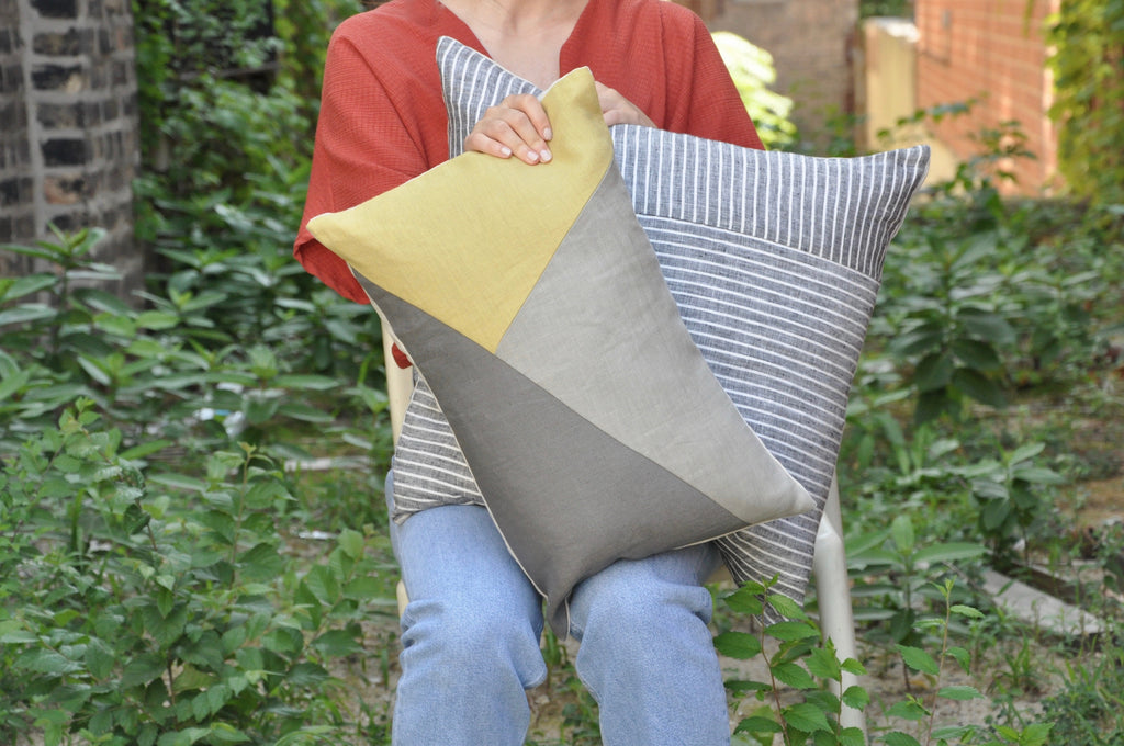 Norse Throw Pillow Charcoal