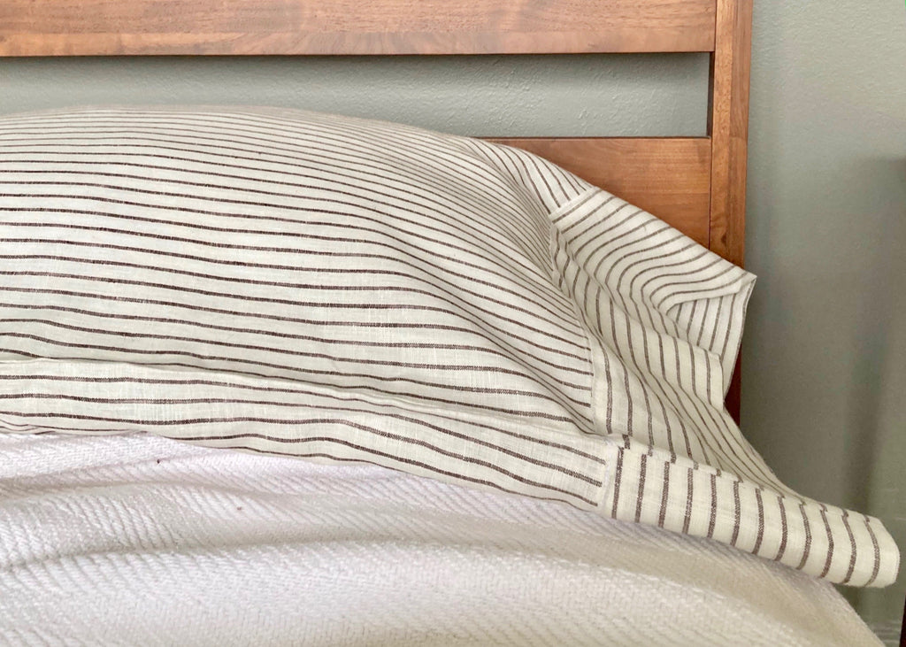 Norse Stripe Pillowcase White - Modernplum