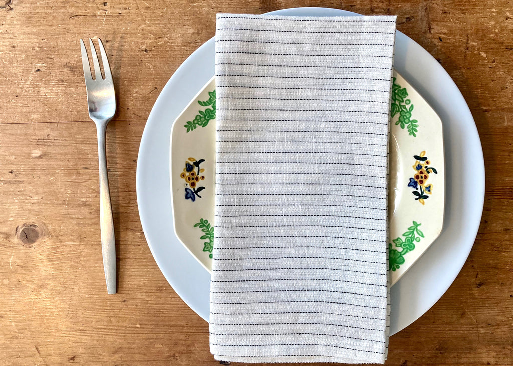 Notebook Stripe Napkin - Set of 2 - Modernplum