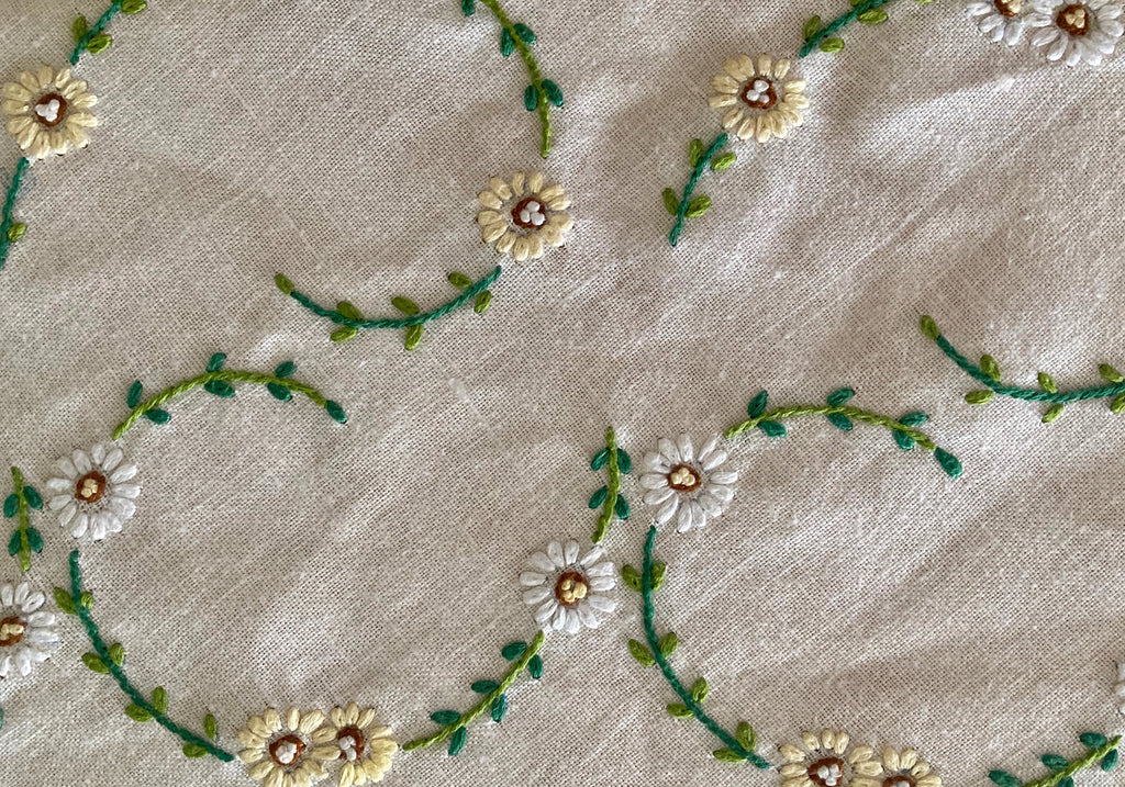 Vintage Hand-Stitched Tablecloth - Modernplum