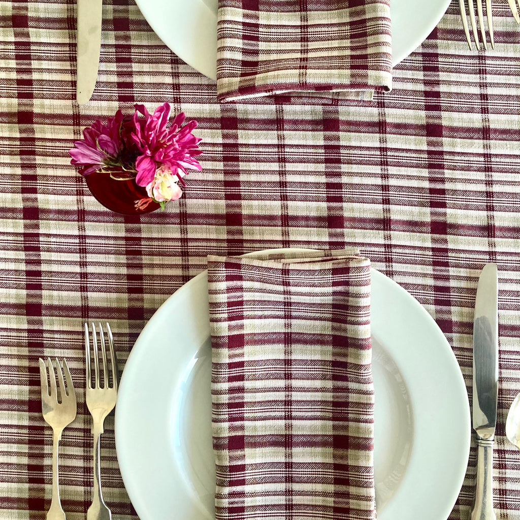 Ulla Plaid Table Collection