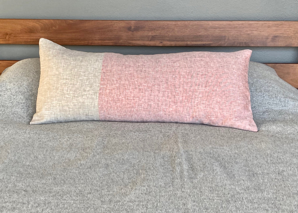 Seacliff Pieced Accent Pillow Pink