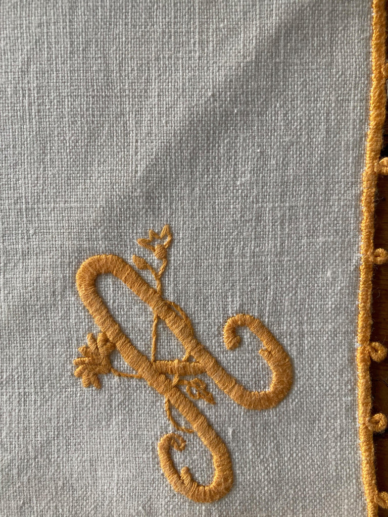 Vintage Embroidery Cocktail Napkins - Set of 6 - Modernplum