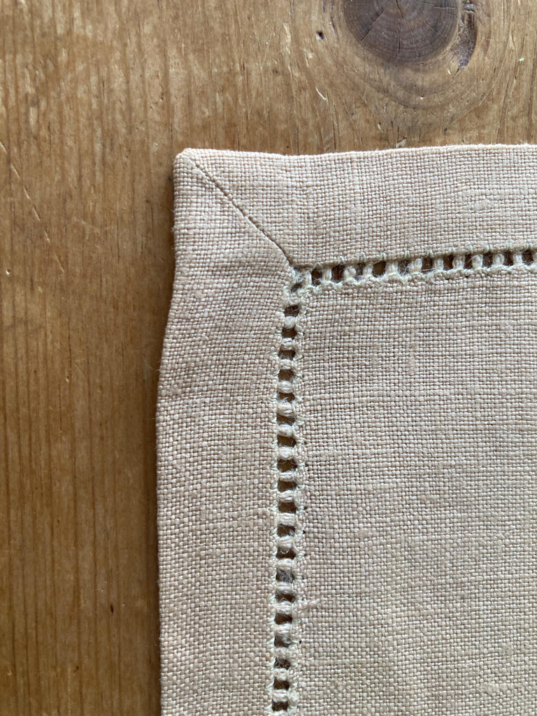 Vintage Linen Napkins Khaki - Set of 6 - Modernplum